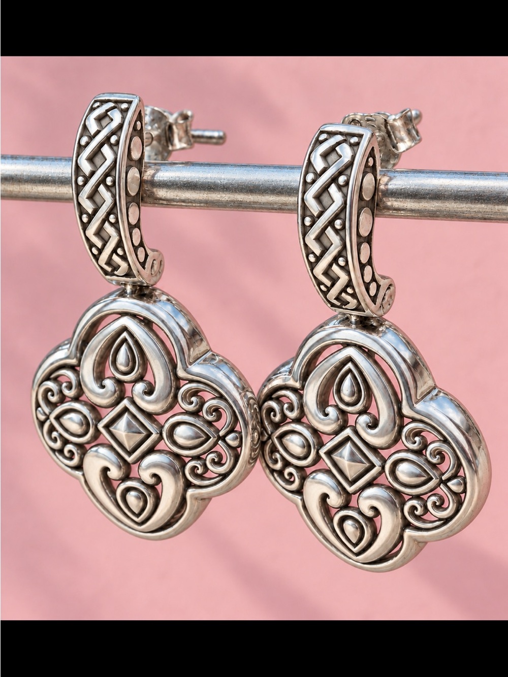 Annika Witt 925 Athra Trading Indonesia Celtic Knots Quatrefoil Design NWOT FIRM